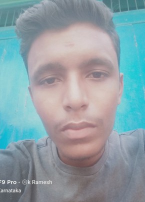 K Ramesh, 20, India, Kampli