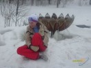 Лера, 41 - Только Я Лыжня Росии, финиш (первый фонтан)