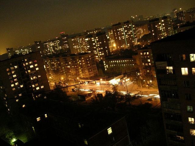 Фото с крыши ночью 5 этаж